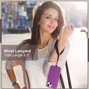 สายคล้องโทรศัพท์แบบคลิปหนีบพร้อมกระเป๋าสตางค์และกระเป๋าซิป ปรับระดับได้ กันลื่น ปรับขนาดได้ - Product Image 3