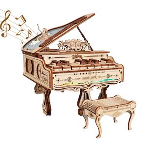 Rompecabezas 3D de Madera Hecho a Mano, Modelo de Piano, Kit de Construcción de Manualidades para Regalos de Días Festivos, Cumpleaños y Navidad - Product Image 1