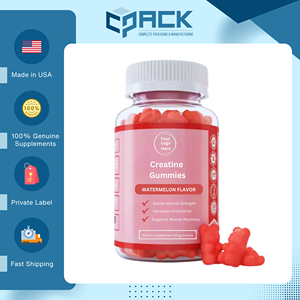 Suplemento Dietético de Creatina en Gomitas con Sabor a Sandía, Calidad Premium, Hecho en EE. UU., Suministro al por Mayor, Logotipo Personalizado, 60 Unidades para Adultos - Product Image 2