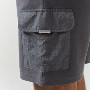 Summer Men's Jogging Shorts Set New <b>Maximize</b> Wear Short Sleeves Cotton Shorts Solid Pattern - Product Image 5