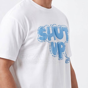 Camiseta de Algodón Premium para Hombre, Suave, Transpirable, de Corte Holgado, de Secado Rápido, con Estampado Serigrafiado y Gráficos en Relieve, Cómoda y Casual - Product Image 6