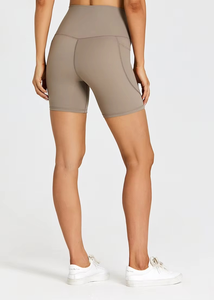 Shorts de Yoga de Cintura Alta para Mujer con Bolsillos Laterales, Control de Abdomen, para Correr, Gimnasio, Entrenamiento, Ciclismo, Ecológicos, de Secado Rápido - Product Image 2