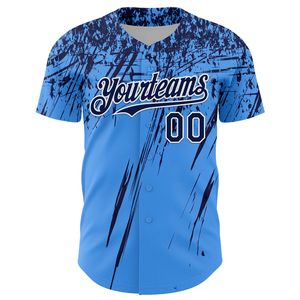 Maillot de baseball personnalisé à manches courtes, uniforme d'équipe entièrement boutonné, antibactérien, en coton biologique, pour été, printemps et hiver - Product Image 4