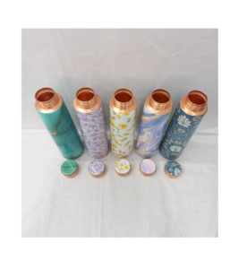 Sleek Copper Water Bottle with Leak-Proof Cap and Ayurvedic Properties for Wellness Enthusiasts - Product Image 3