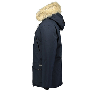 Wholesale Vintage Style Men's Winter Parka Long Coat Stand Zipper <b>Fur</b> <b>Hooded</b> Front Windproof Waterproof Fashionable - Product Image 6