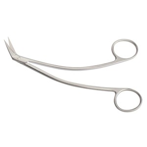 FAVALORO Ciseaux coronaire à manche courbé, lames angulées 130 °   Longueur de la lame 7/16 po (11 mm) Longueur totale 6-3/4 po (17,1 cm) ZETOMEDPRO - Product Image 1