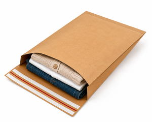 Bolsas de Papel Kraft Blancas para Envíos, Planas, con Cierre Autoadhesivo, Asas Retorcidas, Reciclables, para Compras y Negocios - Product Image 2