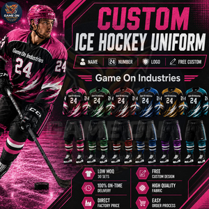 2026 Sublimated Ice Hockey Jersey Pants Complete Kit Custom Team Sports Apparel Breathable High Quality Moisture Wicking Adults - Product Image 1