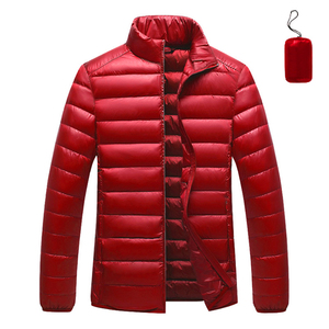 Chaqueta de Plumón Ligera para Invierno, Chaqueta Acolchada de Plumón para Hombre, Unisex, Color Caqui, Manga Larga, Ropa de Hombre - Product Image 4