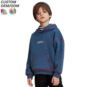 Autumn Winter 2026 Boys' Sweatshirts Casual Stylish Long-Sleeve Knitted 100% Cotton Fleece-Lined Fashion for Toddlers Babies - Product Image 6