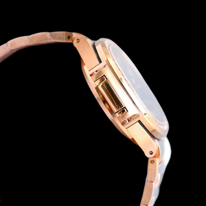 Nuevo Reloj de Pulsera para Hombre de Diseño Moderno con Esfera Verde Lujosa, Fecha Automática, Bisel Redondo y Diamantes Moissanite - Product Image 4