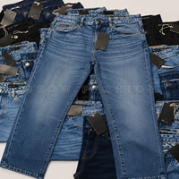 Pantalons en jean en gros, déchirés et usés, surplus d'usine du Bangladesh, commande export annulée, prêts à être expédiés, vente en gros