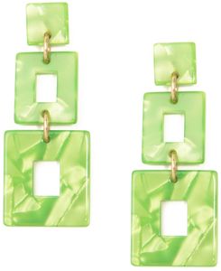 ต่างหูเรซิ่นใสหรูหรา ดีไซน์ทันสมัย พร้อมคริสตัลใส เหมาะสำหรับงานปาร์ตี้และงานแต่งงานสำหรับผู้หญิง - Product Image 5