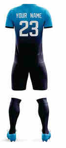 Nouvelle mode, ensemble de maillots de football pour hommes avec impression numérique personnalisée, polyester à séchage rapide, manches courtes, uniforme de sport - Product Image 3