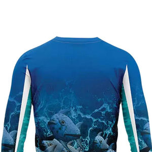 Performance Fishing T-Shirt Cotton/Bamboo Fiber Breathable Quick Dry Blank Design Wholesale <b>Men</b> Long <b>Sleeve</b> Sublimation - Product Image 3