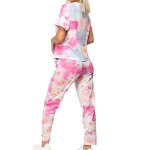 2026 New Women tracksuit 100% cotton jogging suit <b>tie</b> dye 2 piece casual jogger <b>set</b> ladies cheap <b>tie</b> dye hoodie <b>set</b> Sweatsuit - Product Image 6