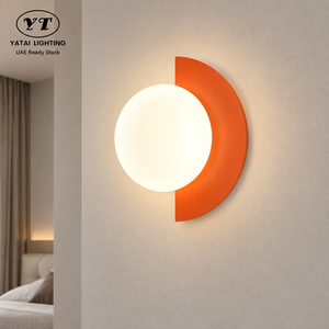 Applique murale LED moderne 15W avec cadre en fer et diffuseur en acrylique, trois températures de couleur pour chambre, salon, couloir - Product Image 1