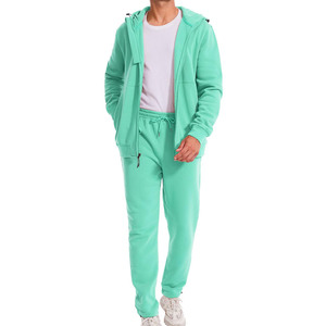 Customized 100% Cotton Custom Printing <b>Jogging</b> Track Sweat Suit Unisex Men Jogger Sweat Suit Tracksuit Sweatpants Hoodie Set - Product Image 4