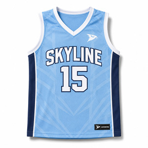 North Carolina Basketball Jersey Men's Sleeveless V-Neck Tank Top Sublimated Moisture Wicking 100% Polyester <b>Athletic</b> Fit - Product Image 1