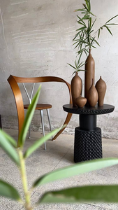 Florero de madera maciza hecho a mano de arce, adornos decorativos para el hogar y la oficina, maceta rústica ligera hecha a mano, Año Nuevo Chino - Product Image 5