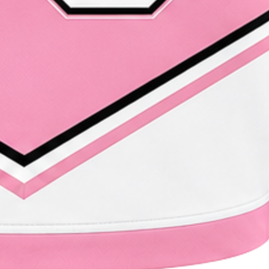 Haut court de cheerleading sans manches pour femme, rose clair, blanc, noir, col en V, uniforme d'équipe de cheerleading, performance athlétique, compétition sportive - Product Image 5