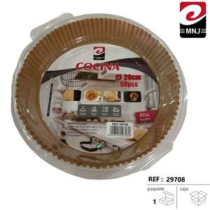 Papier de base en aluminium jetable de 20 cm pour friteuse à air - Product Image 3