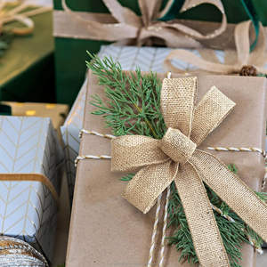 Ruban en toile de jute 100% naturel, 1/2 pouce x 10 mètres, tissé, écologique, pour la fabrication artisanale, bordures, couronnes, décorations de fêtes - Product Image 4