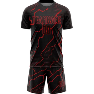 Maillots de football de sublimation haute qualité pour adultes, entraînement, designs personnalisés, manches courtes, respirants pour hommes - Product Image 5