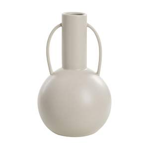 Vase décoratif rond minimaliste en fer, pot à fleurs en métal durable avec revêtement en poudre, vente en gros |   Vase décoratif de bureau pour hôtel - Product Image 1