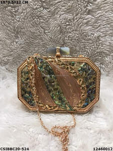 ARTESANÍA DE LUJO Bolso de noche de nácar de alta calidad Elegante monedero de mano para mujeres y niñas Ropa de fiesta de boda - Product Image 6