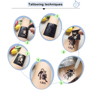 Encre de tatouage temporaire imperméable, pigment de henné à base de plantes pour la peinture corporelle, fournitures de beauté - Product Image 4