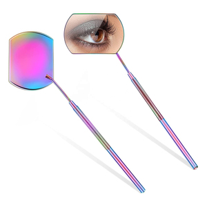 Professional Eyelash <b>Mirror</b> Handheld Lash Extension Tool Compact Beauty <b>Mirror</b> For Clear Viewing During Lash Styling - Product Image 6