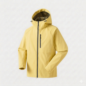 Chaqueta Softshell para Hombre de Diseño Superior, Color Sólido, Alta Calidad, Cuello Alto, Logotipo Frontal, Capucha, Secado Rápido y Transpirable - Product Image 2