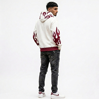 Sweat à capuche surdimensionné personnalisé avec impression sérigraphique, unisexe, hiver, 100% coton, molleton épais, respirant, écologique, séchage rapide