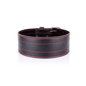 High Quality Gym Fitness Workout Weightlifting Belt Factory Customized Cow <b>Leather</b> Weightlifting Belt - Product Image 3