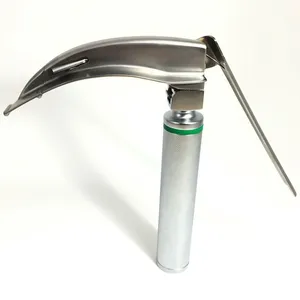 Ensemble de laryngoscope à fibres optiques LED Flexi-Tip McCoy Premium en acier inoxydable pour anesthésie et intubation, avec lame flexible courbée - Product Image 4