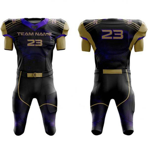 Uniforme de Fútbol Americano para Adultos, Último Modelo, 100% Poliéster, Impresión Sublimada, Tela de Malla, Nombres/Números de Equipo Personalizados, Colores Personalizados - Product Image 2