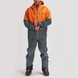 Vestes de snowboard personnalisées pour hommes, coupe-vent, grande taille, avec capuche, fermeture éclair, vêtements de sport d'hiver, coupe-vent, veste de ski pour hommes - Product Image 2