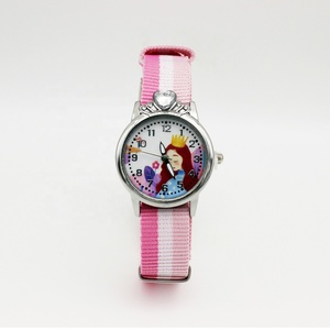 Relojes Infantiles de Nailon con Diseño de Personajes Animados |   Reloj Infantil para Niñas NW1373 - Product Image 1
