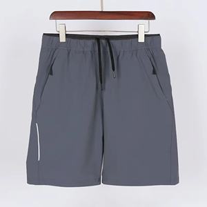 Pantalones cortos de gimnasio de secado rápido de algodón 100% al por mayor para hombre, pantalones cortos deportivos de punto con diseño de fabricante sólido impreso con logotipo personalizado - Product Image 5