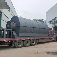 500kg-5 tonnes mini petite usine de pyrolyse en plastique à diesel et essence et usine de raffinerie machine de distillation par pyrolyse en plastique
