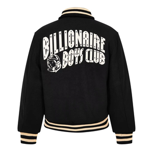 Vestes d'université à la mode pour hommes vêtements de rue personnalisés respirants de haute qualité couleur noire vêtements décontractés confortables - Product Image 2