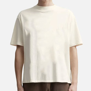 เสื้อยืดผู้ชายทรงบ็อกซี่ คอโอ แขนเสื้อแบบดรอปไหล่ ไซส์ใหญ่พิเศษ ผลิตจากผ้าฝ้าย เป็นมิตรต่อสิ่งแวดล้อม ระบายอากาศได้ดี แห้งเร็ว ไม่ยับ - Product Image 1