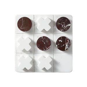 Latest Luxury Stone Puzzle Game Handmade Marble Decor <b>Board</b> for Elegant Coffee Table Family Entertainment Collection Premium - Product Image 1
