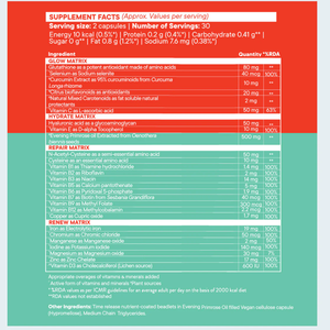 Complément pour cheveux, peau et ongles avec biotine, collagène et acide hyaluronique pour une peau éclatante, des ongles forts et des cheveux sains - Product Image 2