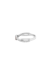 Bague en saphir bleu et diamant en argent sterling 92,5 KLSR-11899 - Product Image 4