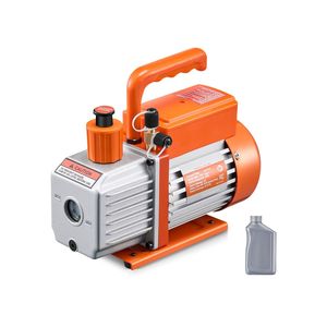 Bomba de vacío rotativa de paletas de una etapa de 5 CFM para sistemas HVAC R134a R22 R410a, kit de bomba de vacío sin aceite para aire acondicionado automotriz - Product Image 1