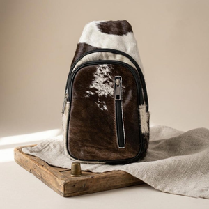 Handmade Cowhide Leather Sling <b>Bag</b> Western Boho Crossbody Chest <b>Bag</b> Vintage Rustic Festival Style Purse Low MOQ Bulk Order - Product Image 6