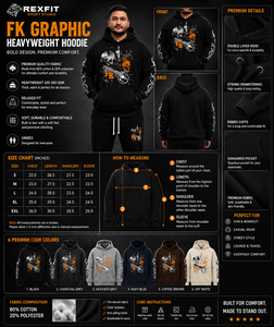 Custom <b>Mens</b> <b>Black</b> Graphic Pullover Hoodie Heavyweight <b>Fleece</b> Printed Streetwear Sweatshirt Fashion Hooded Top 100% Cotton - Product Image 6