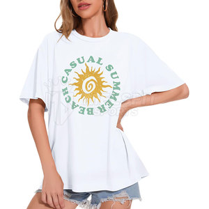 เสื้อยืดแฟชั่นผู้หญิงไซส์ใหญ่ ผ้าฝ้ายถักเนื้อนุ่ม น้ำหนักเบา ใส่สบาย เหมาะสำหรับใส่ลำลอง สไตล์ประจำวัน - Product Image 4